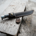 Leather Knife Sheath for Buck 119 Knife , Straight Knife Holster Knife Blade Cover Belt leather Sheath for buck 119  6   Fixed Blade Knife