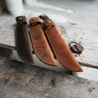Leather Knife Sheath for Buck 120 Knife , Straight Knife Holster Knife Blade Cover Belt leather Sheath for buck 120 7.375  Fixed Blade Knife