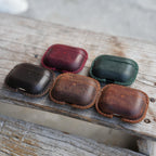 Genuine Vintage  Leather Distressed Leather for Apple Airpods Pro 3 3rd Gen (2025) Wireless Charging Earbud   Cover Case MagSafe Compatible