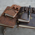 Travel Leather Refillable Journal  A6 4.1" x 5.8"  Leather Journal Travel Gifts for A5 8.3"x 5.5"  Leather Journal  Field Notes Refillable  leather notebook