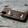 JJNUSA  Genuine leather Retro Wallet  vintage for Iphone 11 Pro 5.8 inches Back Cover Case Brown