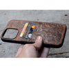 JJNUSA Genuine leather Case for Iphone 13 pro max / 13 Mini / 13 pro / 13  Wallet Back Cover case