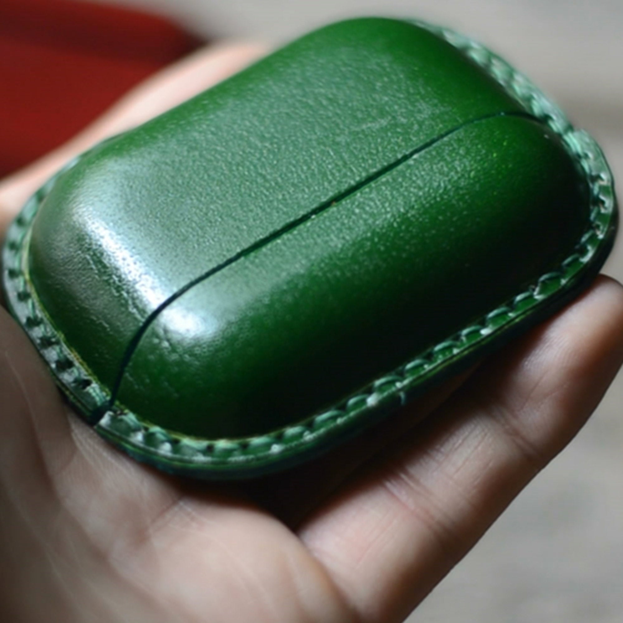 JJNUSA Best Sale Genuine Leather Distressed  Leather for AirPods Pro  Full Leather Case - JJNUSA