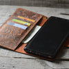 Genuine leather Retro Wallet for Iphone XS Max 6.5 inches Wallet Case Brown