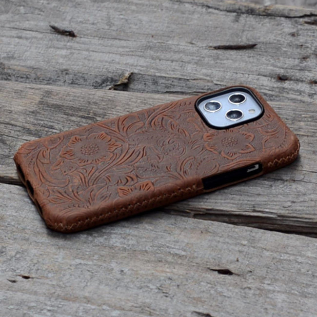 JJNUSA Genuine leather Case for  Iphone 17 pro max /  17 / 14 pro / 14 Full Cover case Hover Image