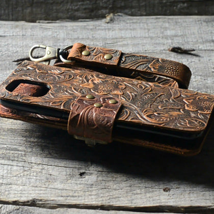 JJNUSA ハンドメイド 本物のイタリア製 オールドレザーケース Personalized Handmade Premium Phone Leather cases & Bag