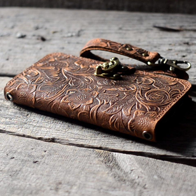 JJNUSA Genuine leather Vintage Wallet for Iphone 17 pro max / 17 air  / 17 pro /  17 - JJNUSA® Hover Image