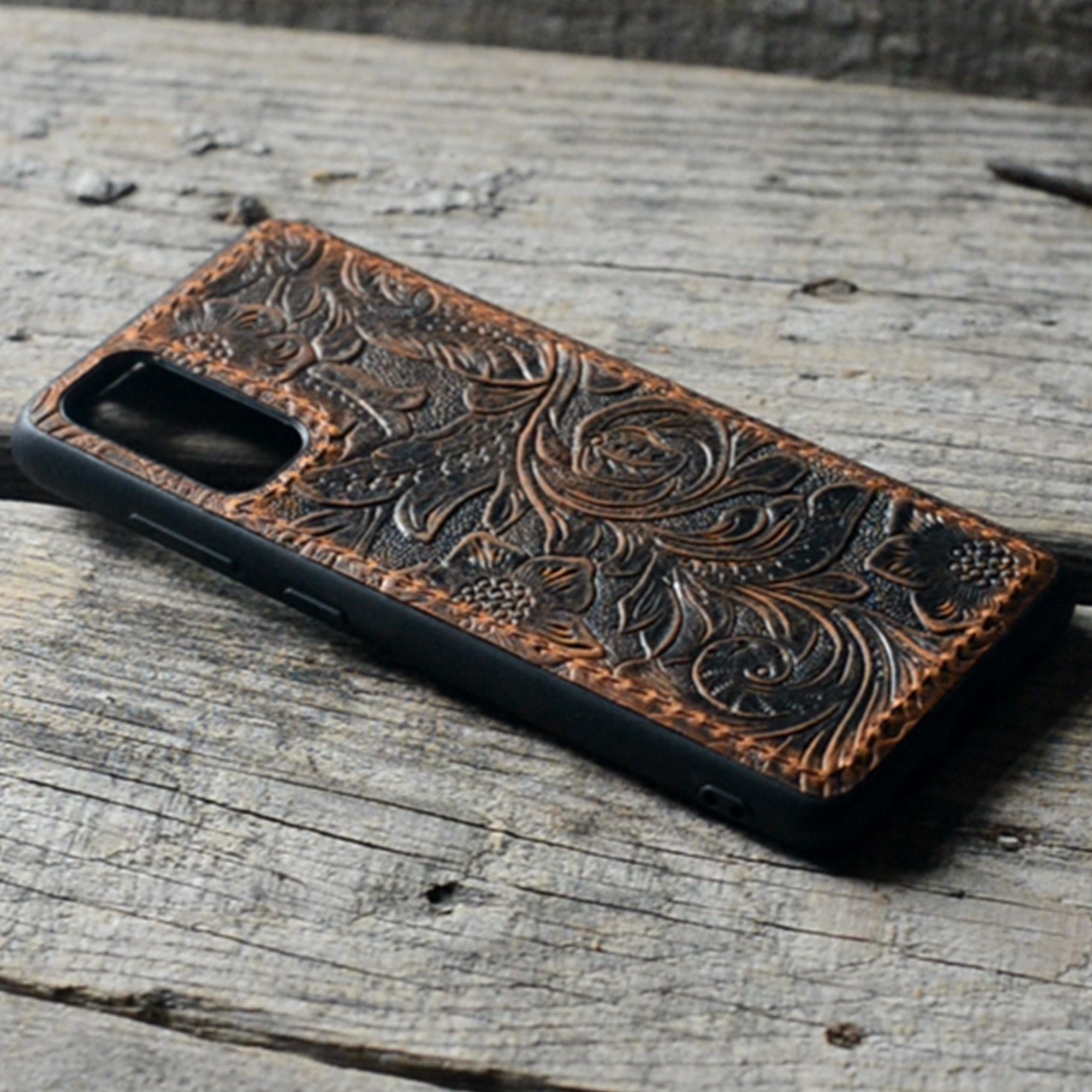 JJNUSA Handmade Samsung Galaxy S20 5G Leather Wallet Back Case