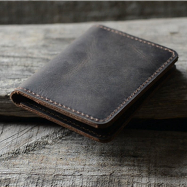 Minimalist Men's Wallet Genuine Leather Wallets for Men Credit