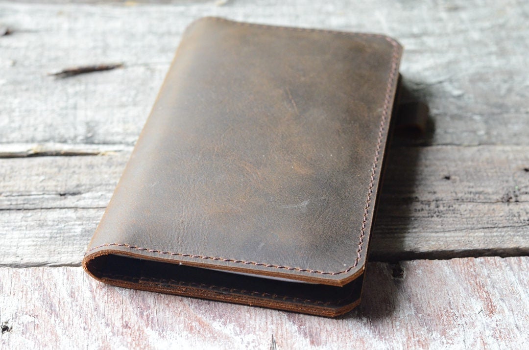 Leather iPhone 6 6s  7 wallet  travel journal wallet leather notebook wallet for pocket size  field notes leather moleskine wallet cover