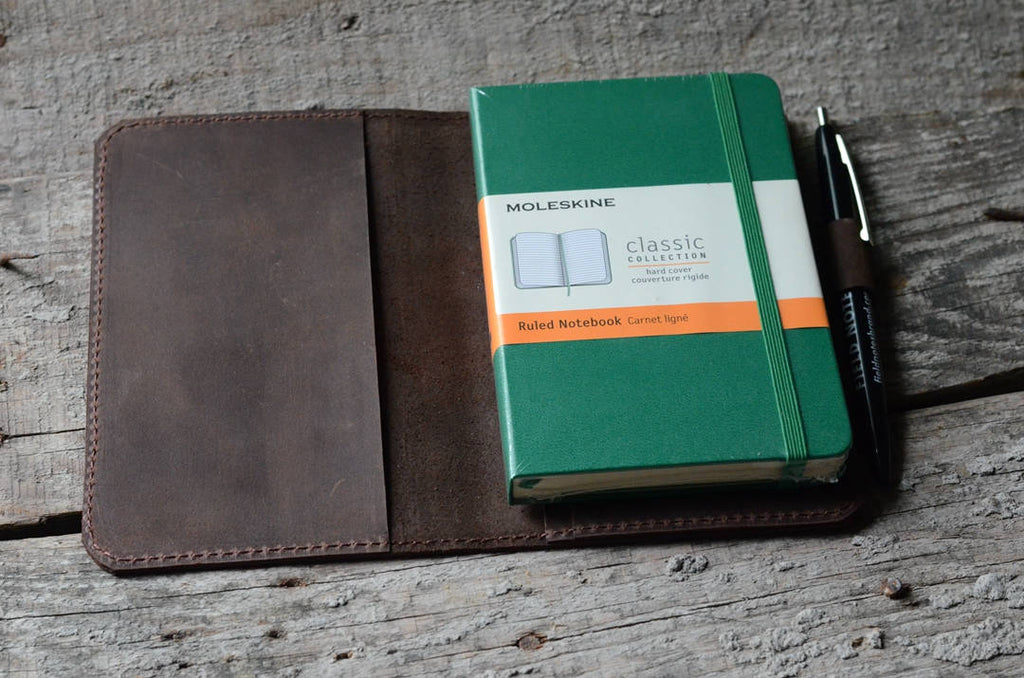 JJNUSA Leather  wallet  travel journal   notebook wallet for  field notes leather moleskine wallet cover - JJNUSA