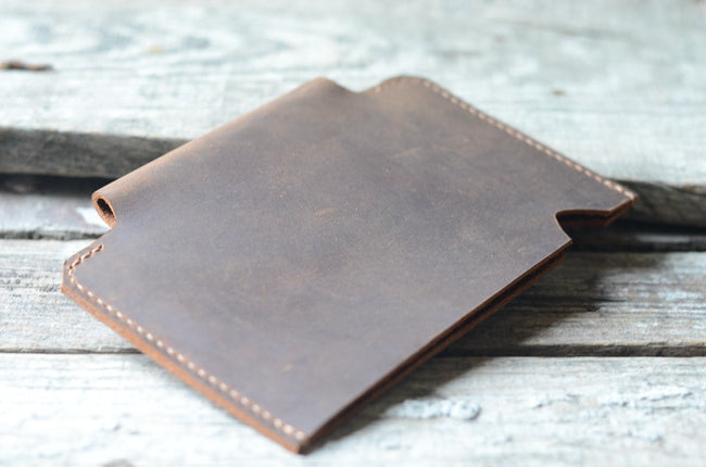Leather field notes sleeve wallet  travel journal wallet leather notebooks wallet for pocket size  field notes leather  wallet cover Main Image