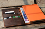 Tablet iPad Mini Leather  and Large Moleskine  Cover,   Moleskine Leather Cover, Leuchtturm 1917 Leather Case, notebook A5 - JJNUSA
