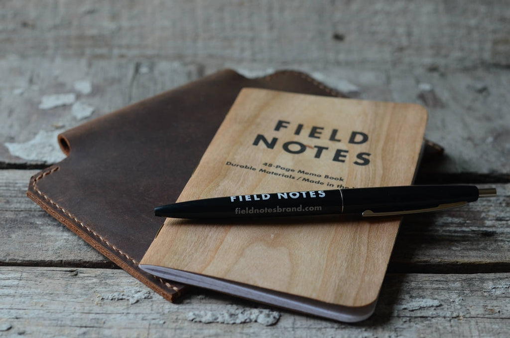Leather field notes sleeve wallet  travel journal wallet leather notebooks wallet for pocket size  field notes leather  wallet cover - JJNUSA