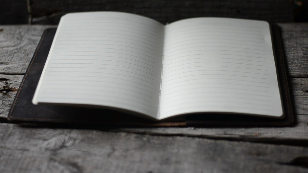 Personalized leather midori travel journal  leather cover case for A5 Notebook / Simple A5 Refillable Leather Journal Notebook cover - JJNUSA