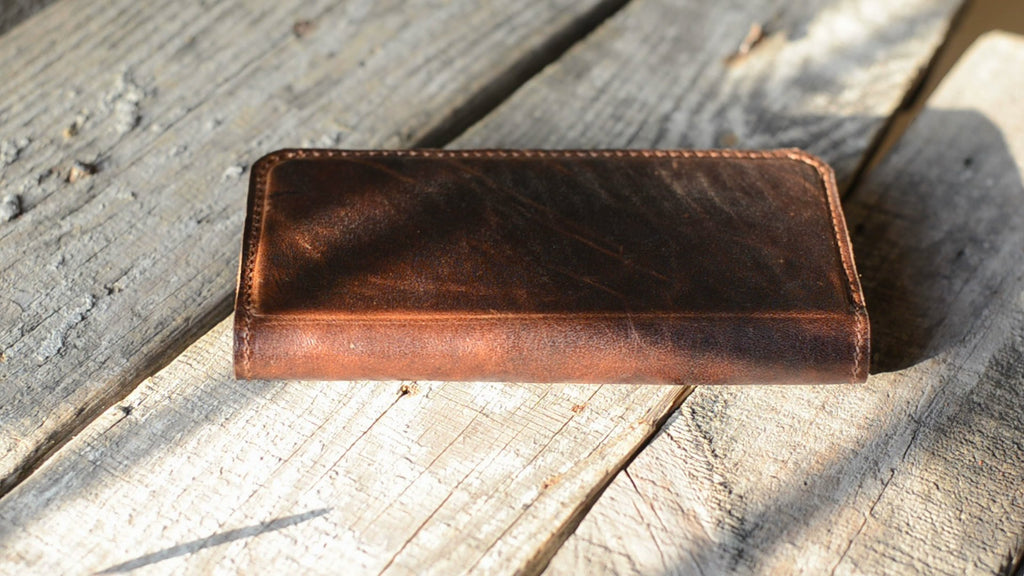 JJNUSA RFID Distressed Magnetic Leather Case for iPhone XS MAX  Wallet - JJNUSA