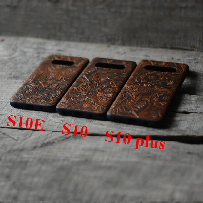 genuine  Leather  S10 plus Case ,  cover  for  s10e  case   leather case,  Samsung Galaxy  s10  back  case - JJNUSA Hover Image