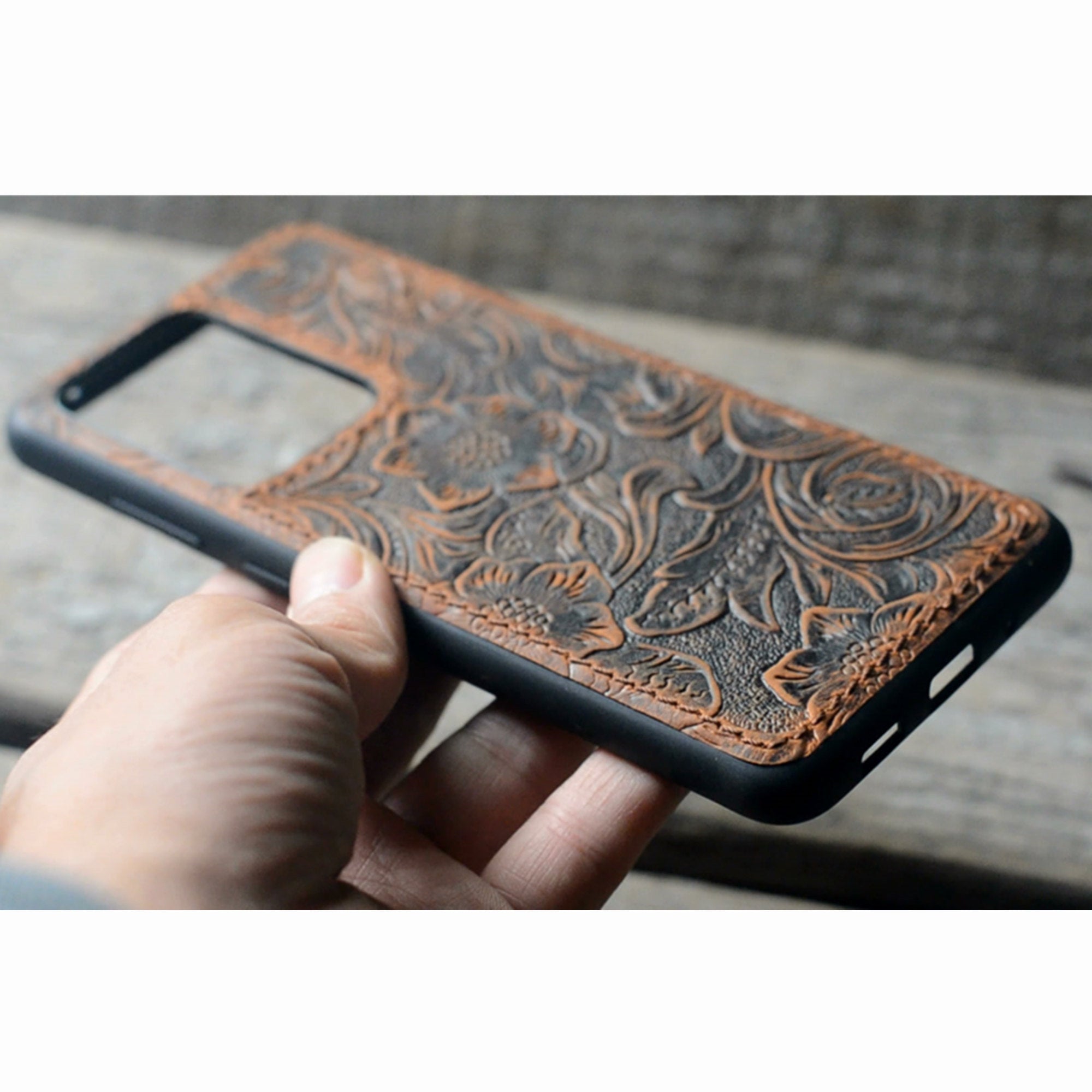 JJNUSA Handmade Samsung Galaxy S20 5G Leather Wallet Back Case